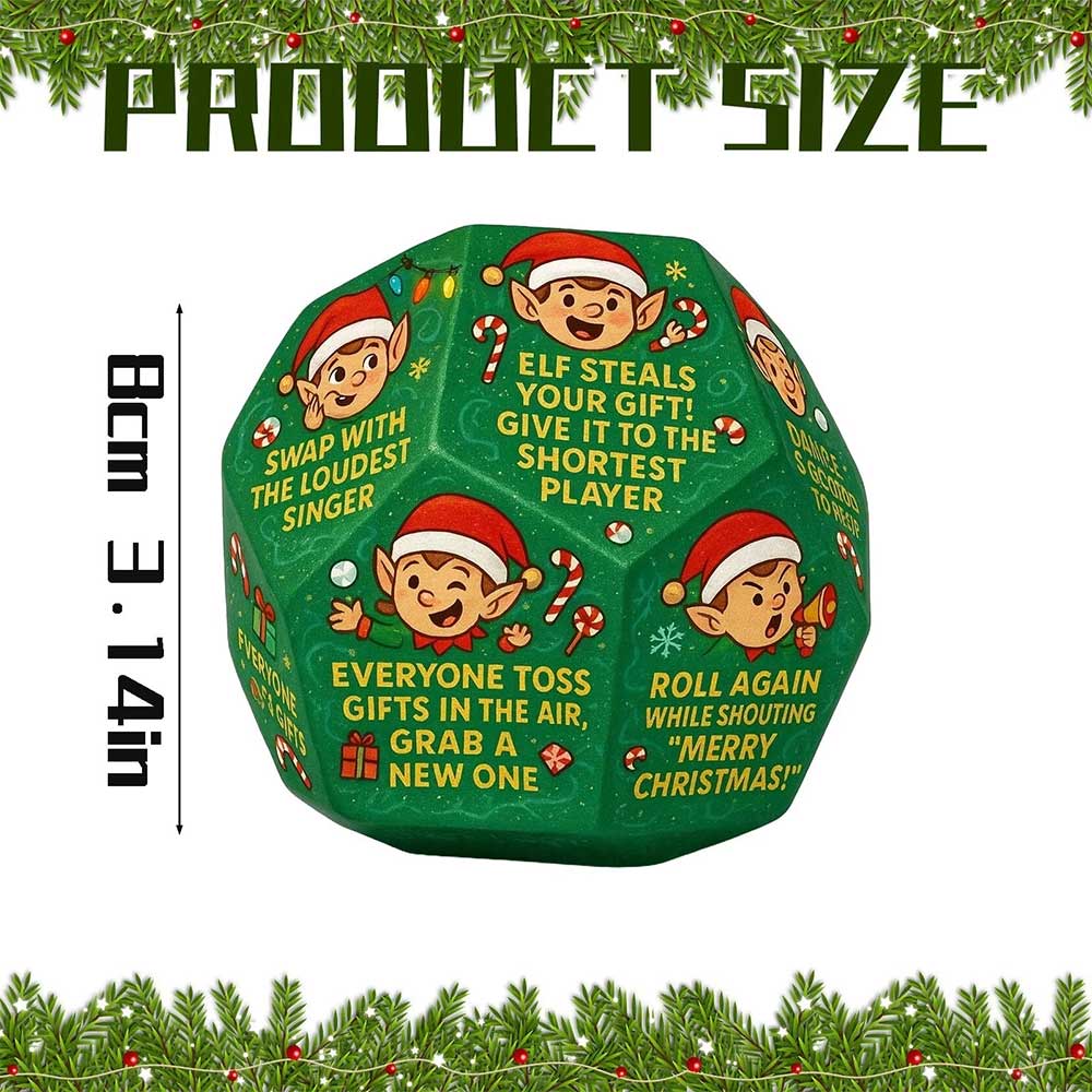 2x Hilarious Gift Exchange Dice Game - Fun Christmas Party Game & Stocking Stuffer