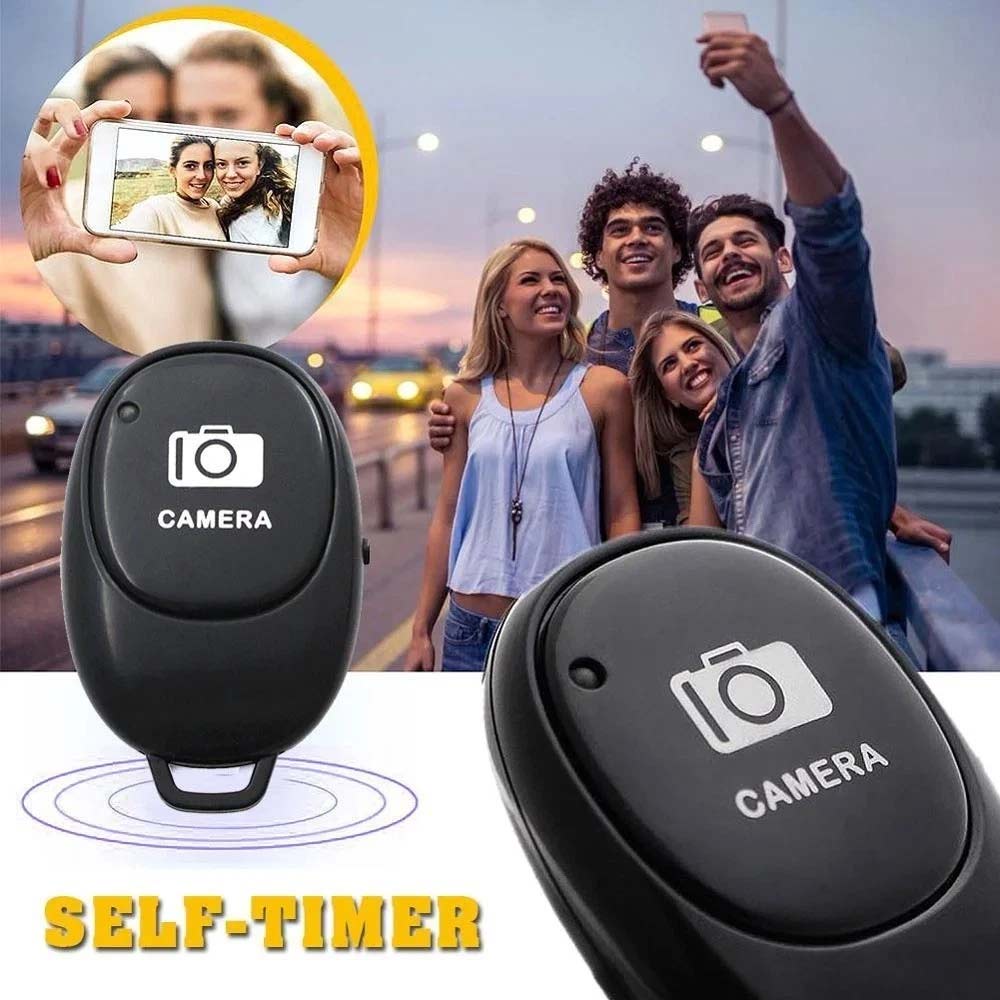 2PCS Wireless Bluetooth Camera Shutter Remote - Button Control for Android/Apple