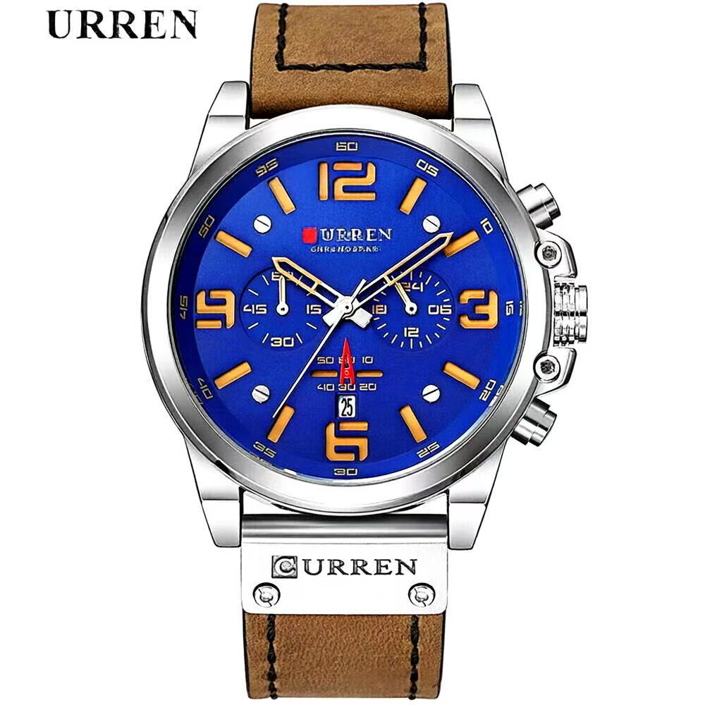 CURREN 8314 Men Military Sport Wristwatch Quartz Calendar Silicone Strap Casual Outdoor Watch