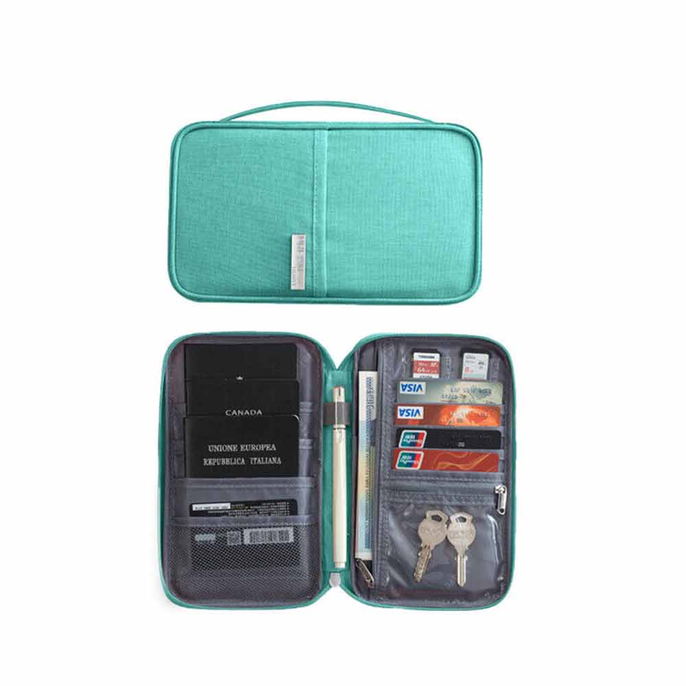 Passport Holder Travel Document Wallet Waterproof RFID Bag Family Case Organizer