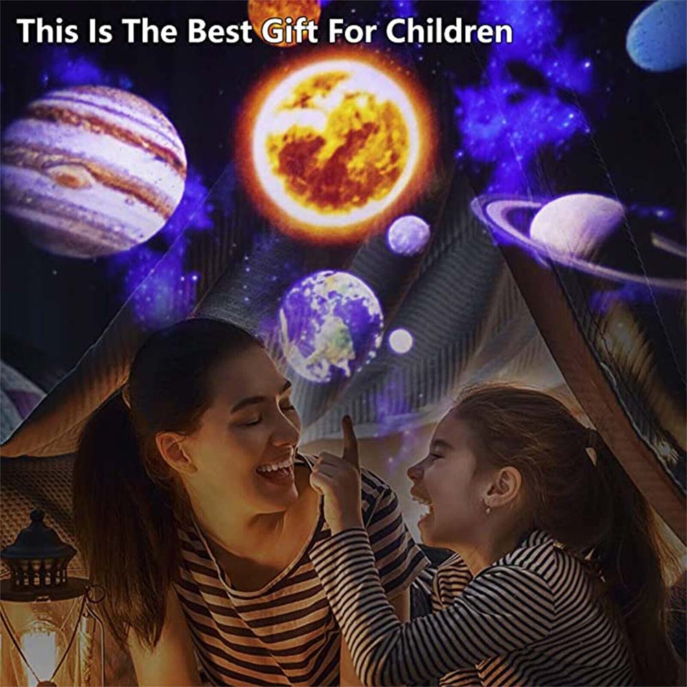 7in1 HD Galaxy Planetarium Projector Night Light with Nebula Moon Planets Aurora