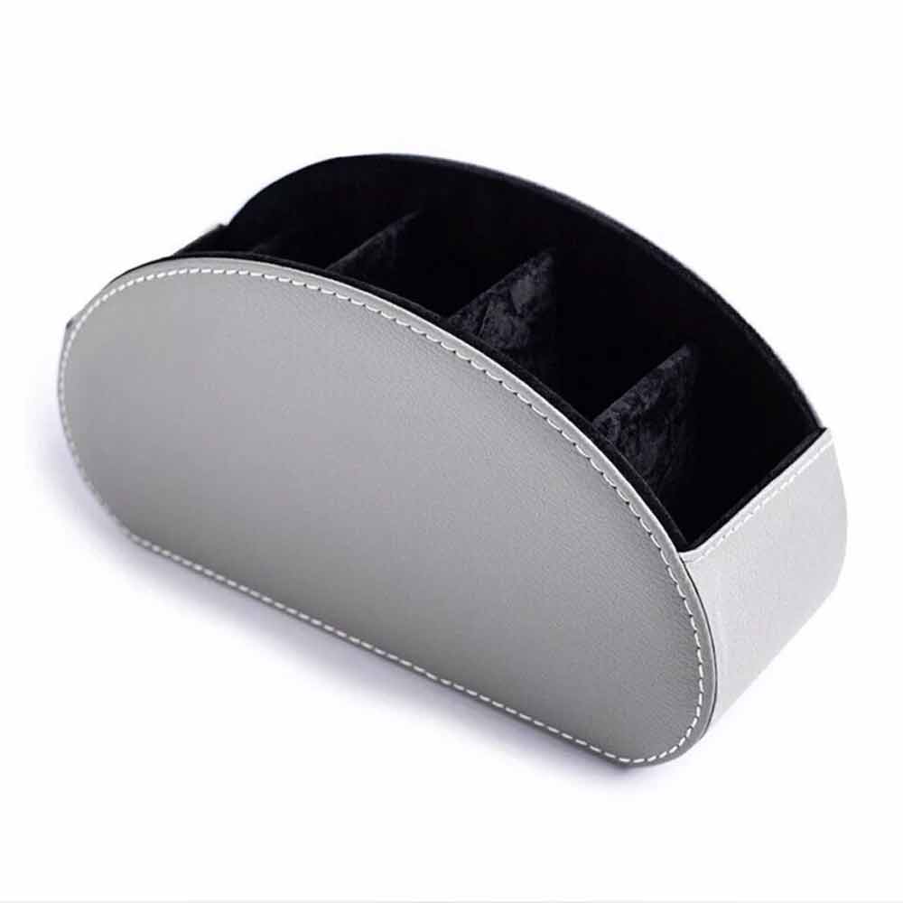 TV Remote Control Holder Table Storage Box 5 Grid Desktop Tidy Organizer Case