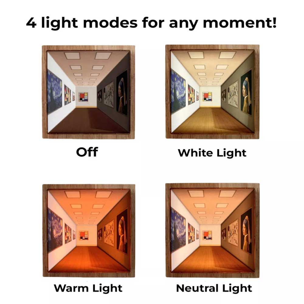3D Eye USB Visual Night Light, Three Dimensional Visual Effect LED Lights Gift