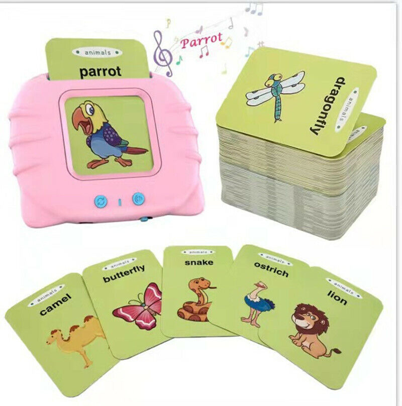 Educational Talking Flash Cards Learning Words with Sound Effect Kids Toys Gift