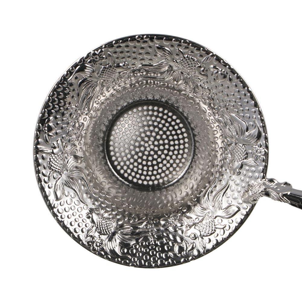 1pc Tea Strainer Tea Filter Tea Colander With Wood Handle Teaware Supplies