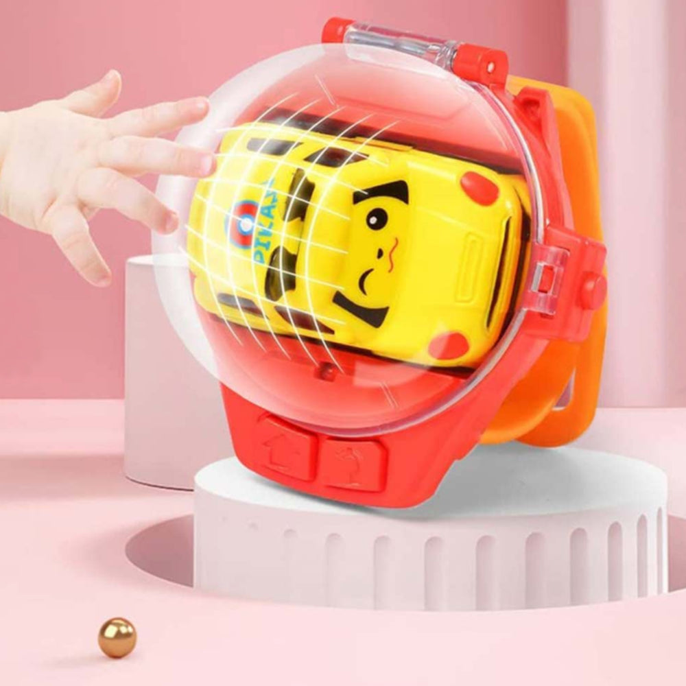 Car Model Toy Watch Remote Control Boys Mini Car Cartoon Car Analog Watch Gift