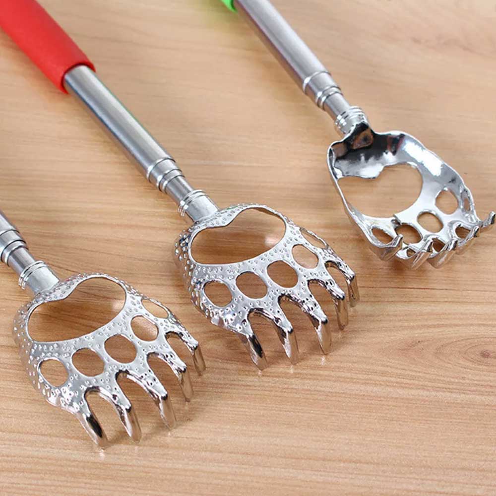 1PC Extendable Bear Claw Scratch Massage Extend Portable Back Scratcher Telescopic Random color