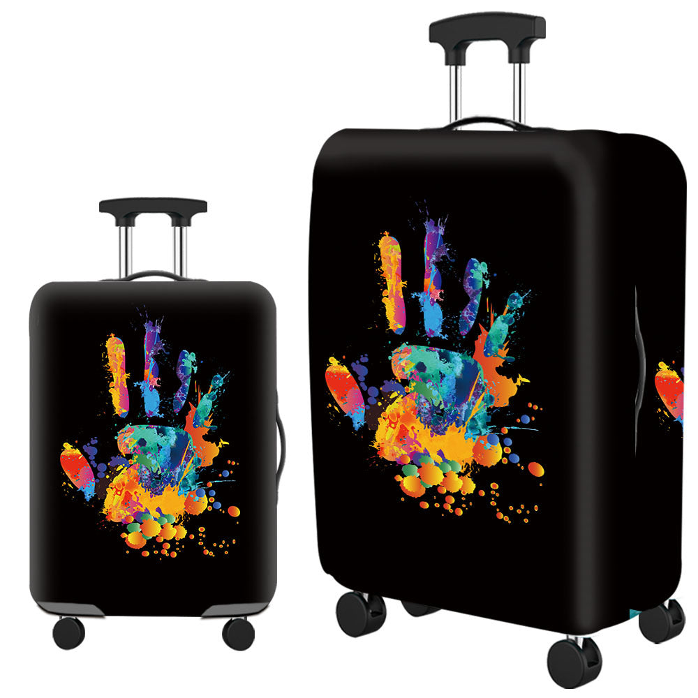 Colorful Travel Trolley Case Cover – Suitcase Protector & Storage Cover (25–28 Inch)