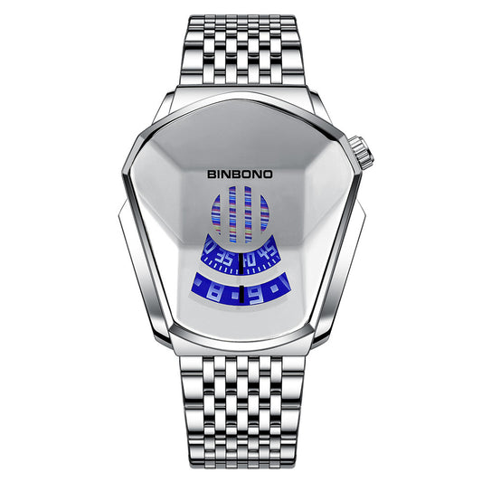 Men's Trendy Fashion Watch Funky Designer Wristwatch Includes Strap Adjuster