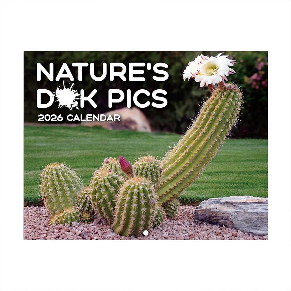 2026 Nature's D*ck Pics Wall Calendar - Funny Gag Gift with Monthly View