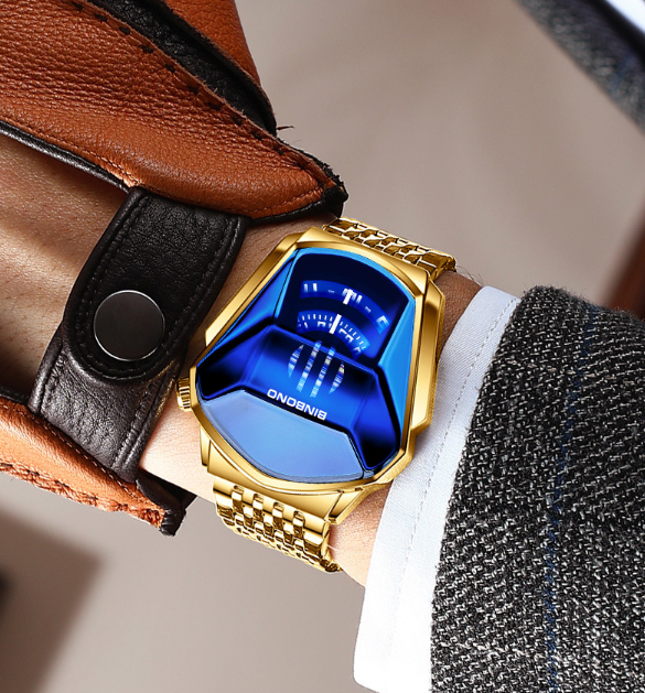 Men's Trendy Fashion Watch Funky Designer Wristwatch Includes Strap Adjuster