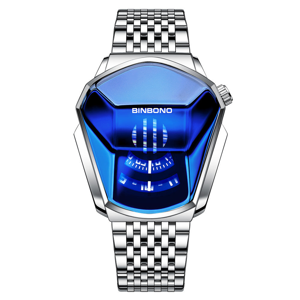 Men's Trendy Fashion Watch Funky Designer Wristwatch Includes Strap Adjuster