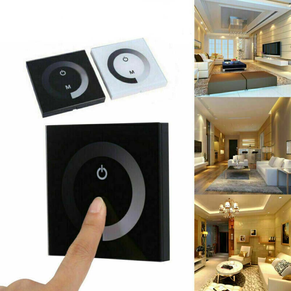 12V-24V Touch Panel LED Light Lamp Dimmer Smart Controller Wall Mounted Switch