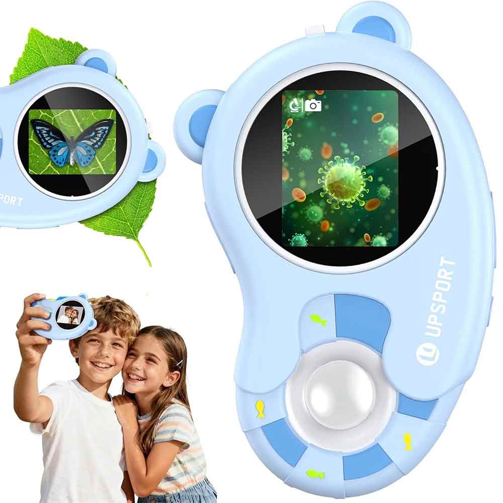 2-in-1 Portable Digital Microscope & Camera – 1000X Zoom with 2" HD Screen
