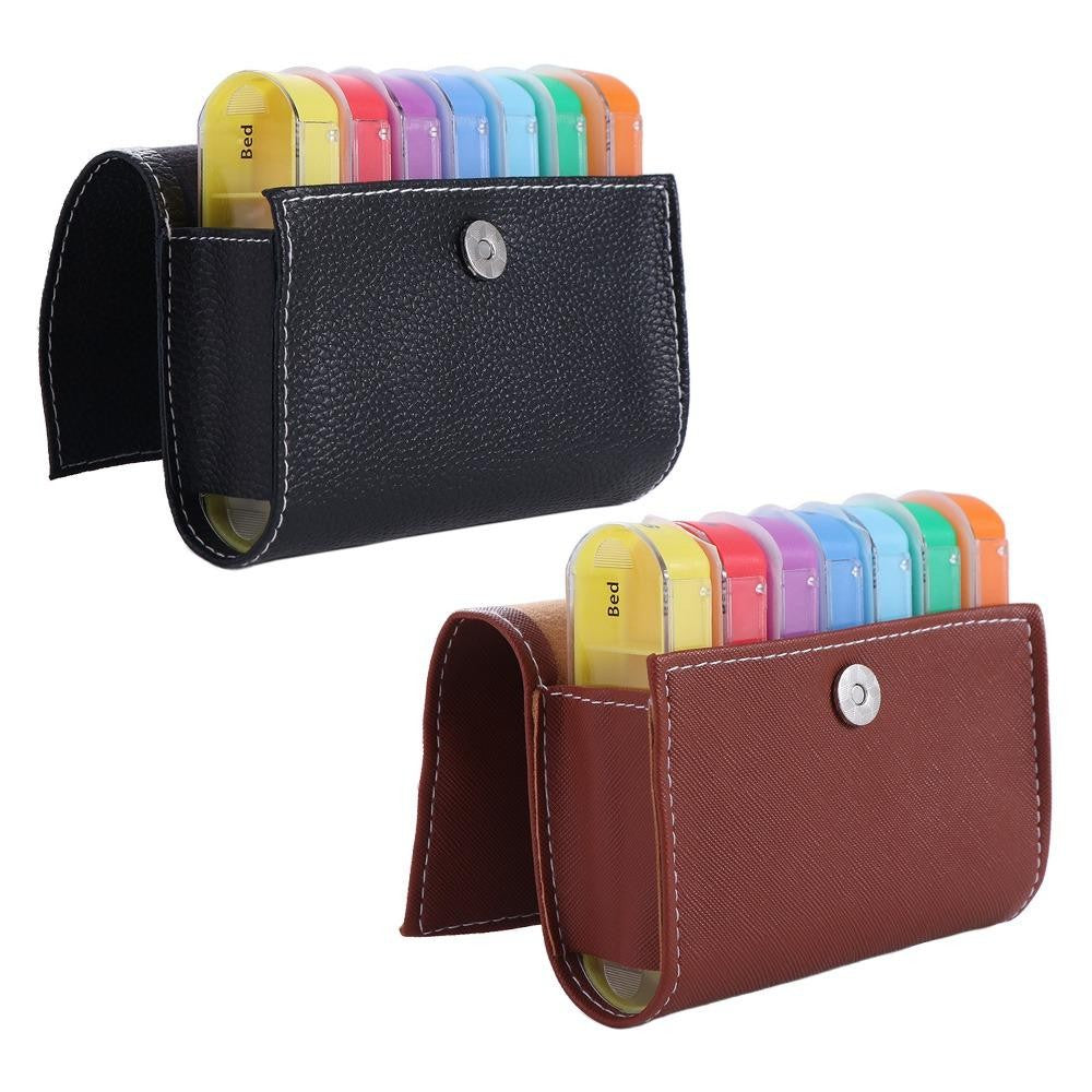 7-Day Pill Organizer – 28-Grid Weekly Medicine Tablet Sorter Case