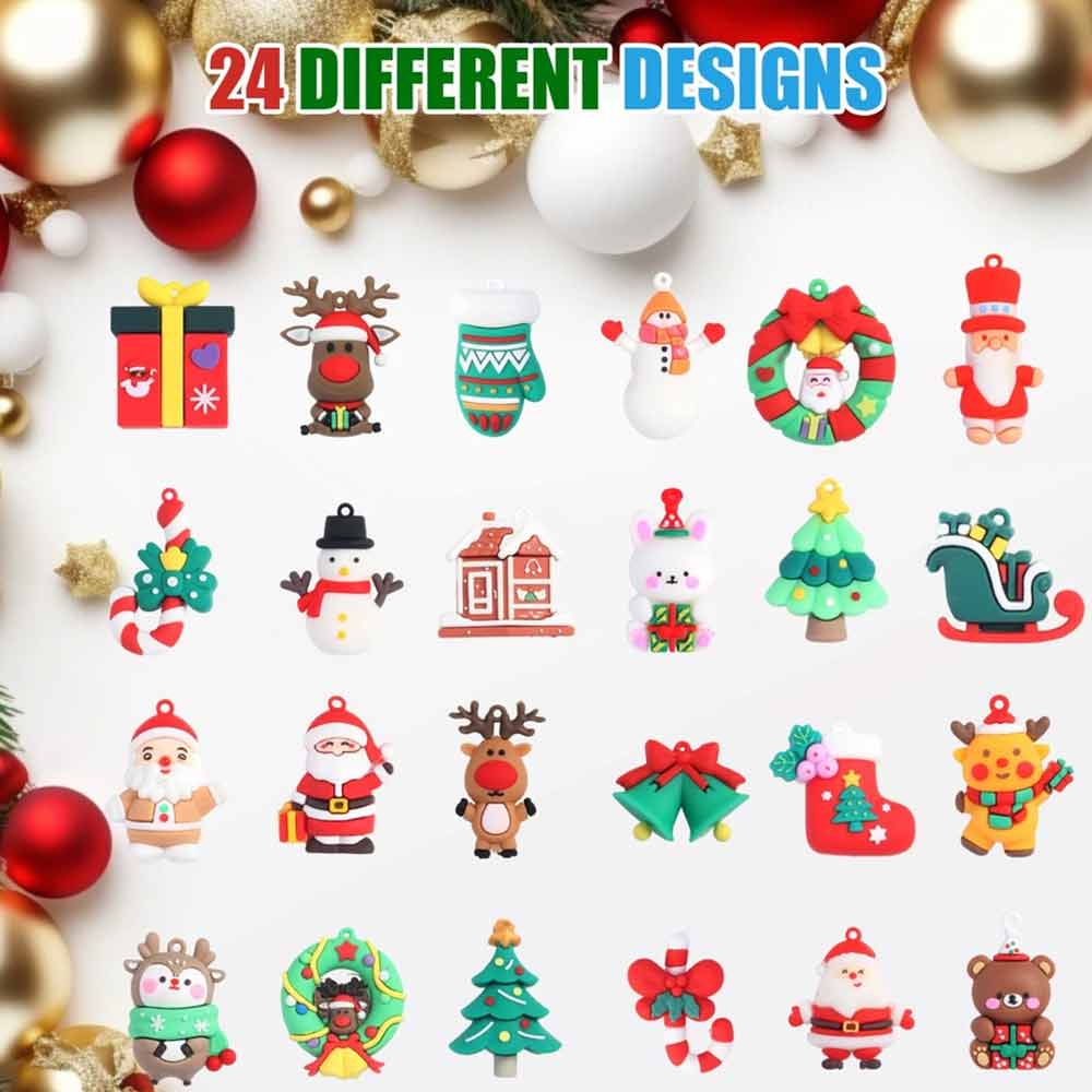 3D Santa Advent Calendar 2026 – 24-Day Christmas Countdown Figurine Set