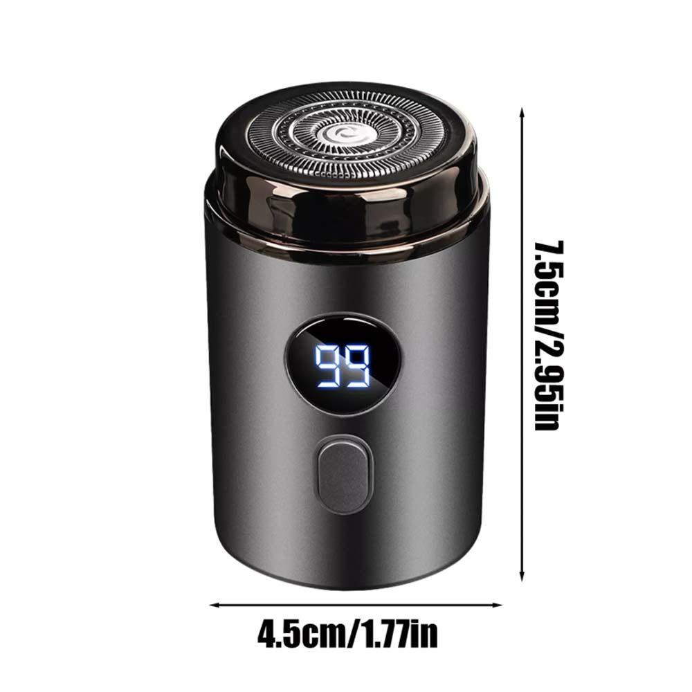 Mini-Shave Electric Razor For Men USB Rechargeable Portable With Digital Display