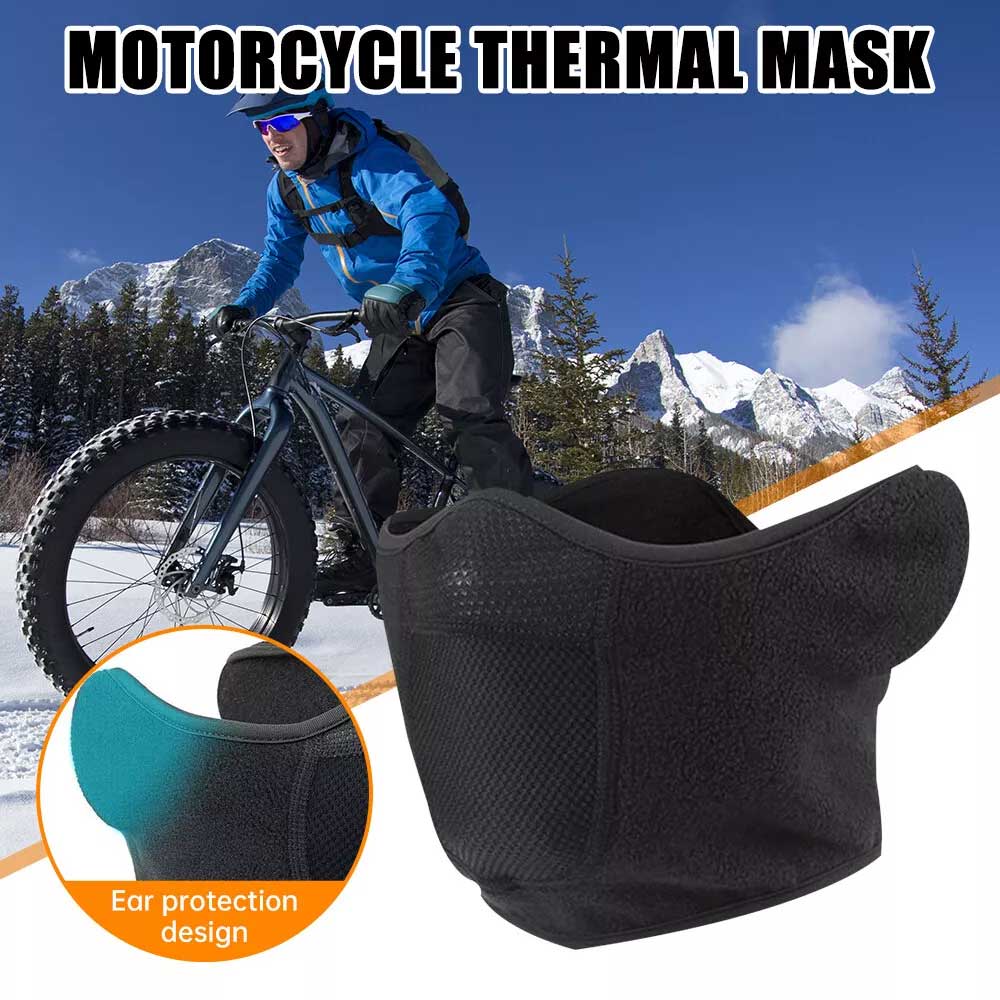 Winter Windproof Half Face Mask Ear Warmer Cold Weather Ski Motorcycle Riding