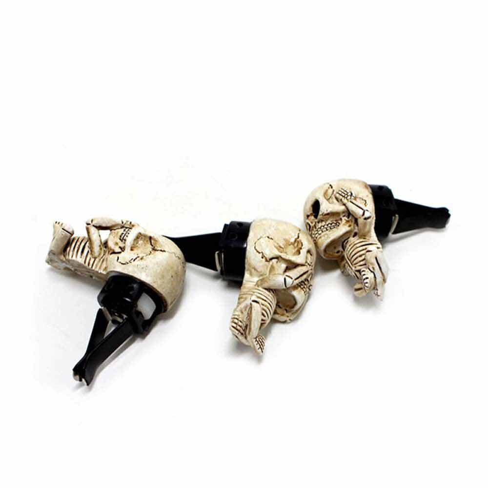 Resin Skull Auto Interior Decor Car Clip Vent Air Freshener Freshner Fragrance