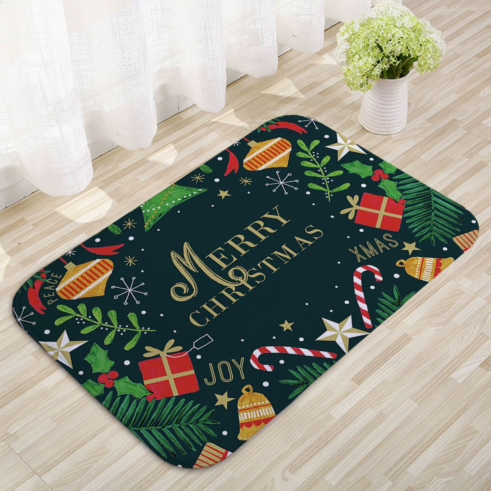 Christmas Door Mat – Santa Claus Outdoor Rug, Merry Xmas Home Decoration, 50×80cm