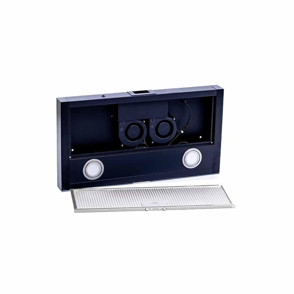 12V Caravan Range Hood – 3-Speed with LED Down Lights for Motorhome, Boat, RV