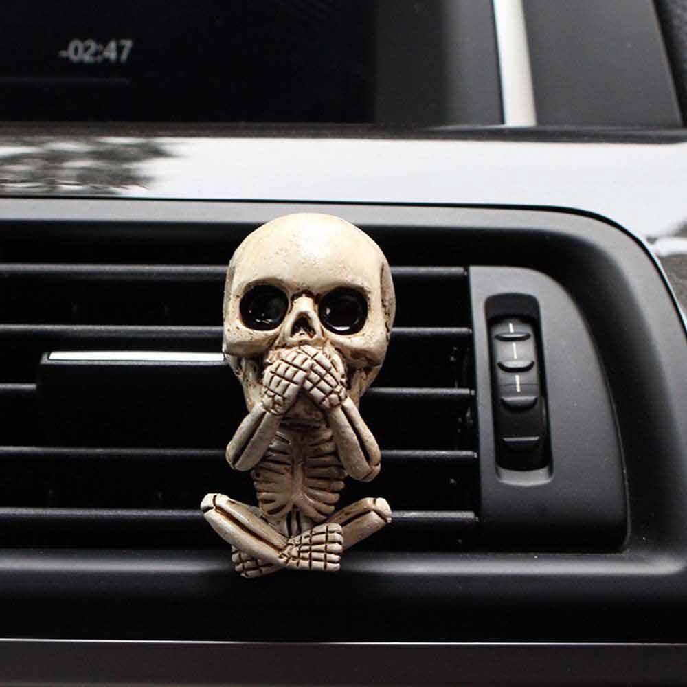 Resin Skull Auto Interior Decor Car Clip Vent Air Freshener Freshner Fragrance