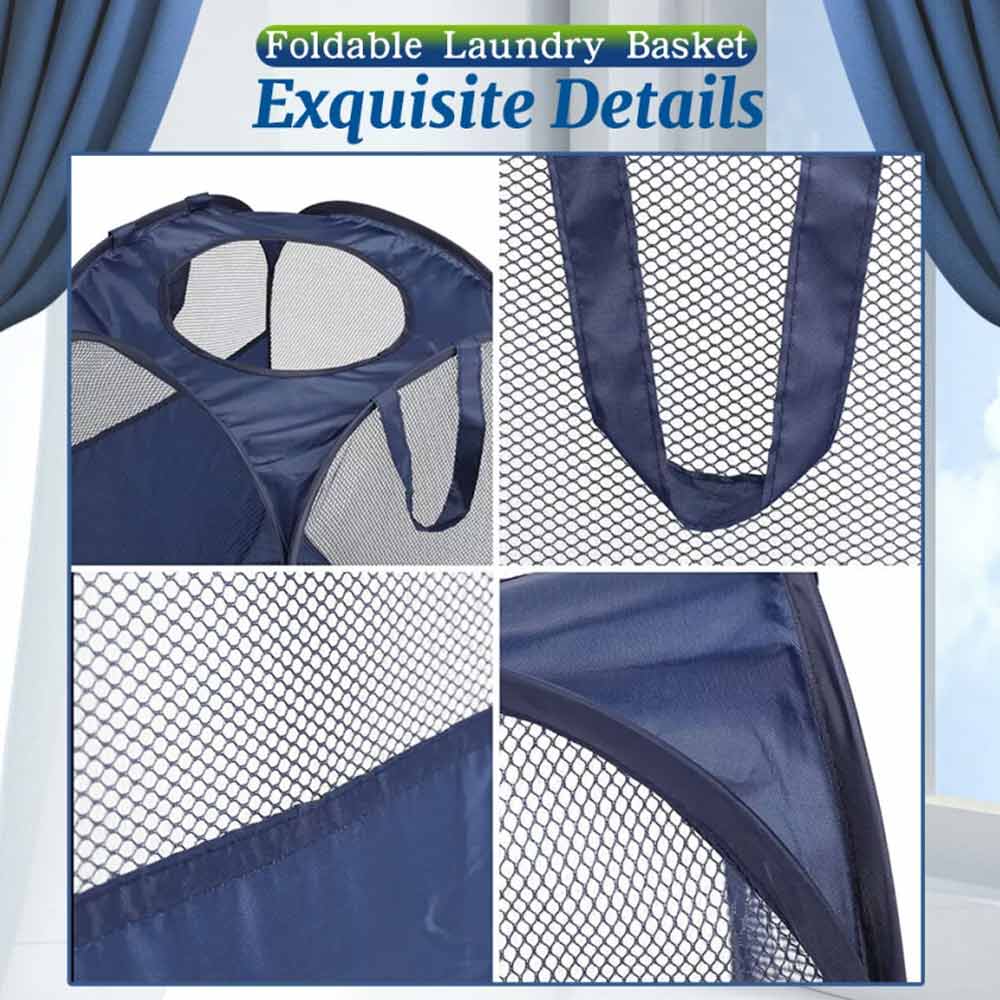 Large Foldable Laundry Washing Clothes Storage Bag Hamper Basket Bin Organiser