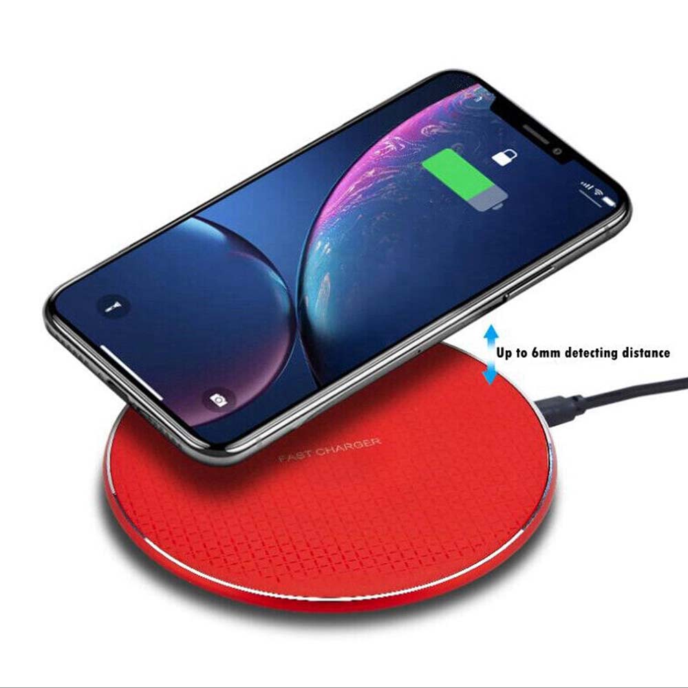 10W Wireless Charger Charging Pad For iPhone 13 12 11 Pro Max Samsung S21 S20