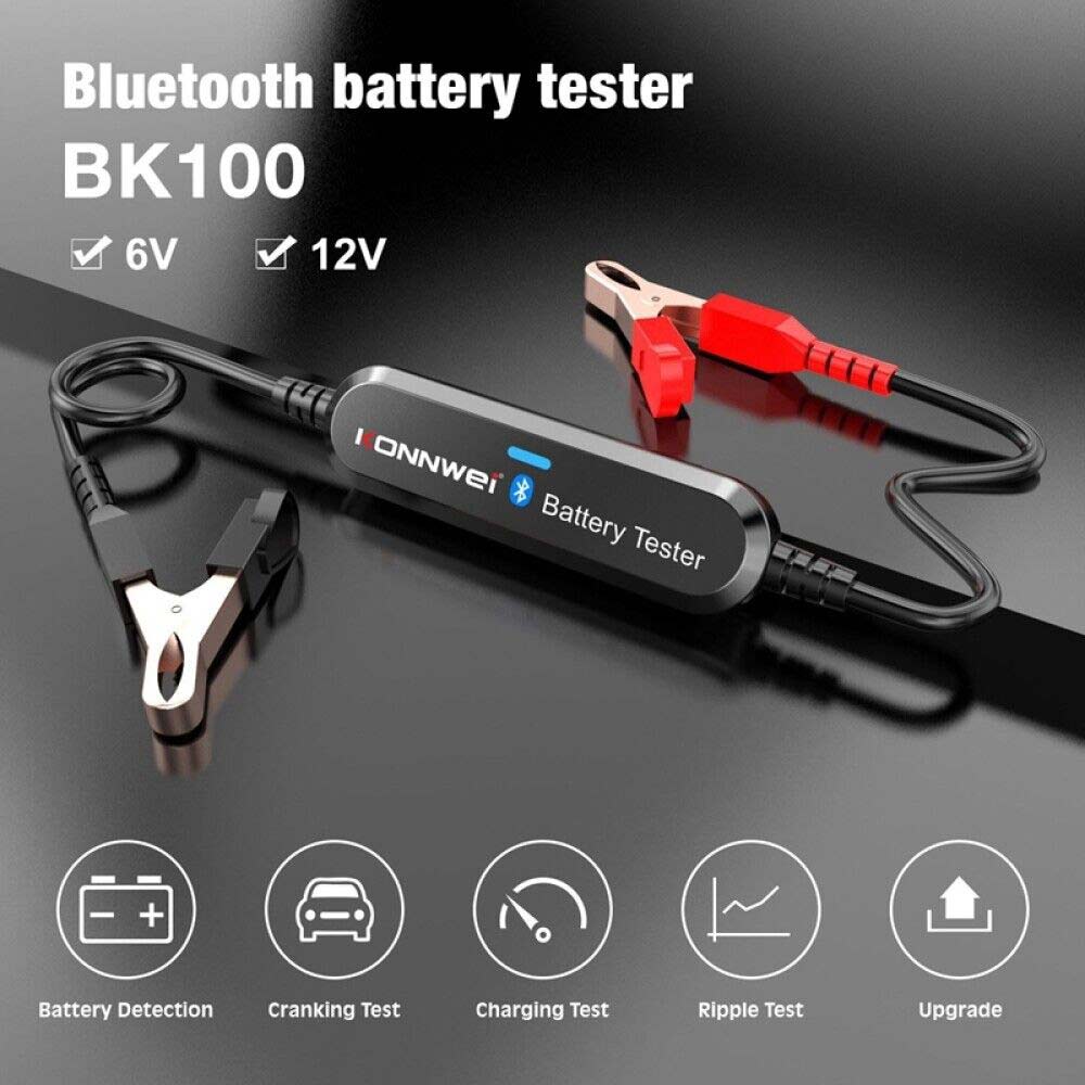 BK100 Digital 12V Car Battery Life Tester Load Test Analyzer Bluetooth Android