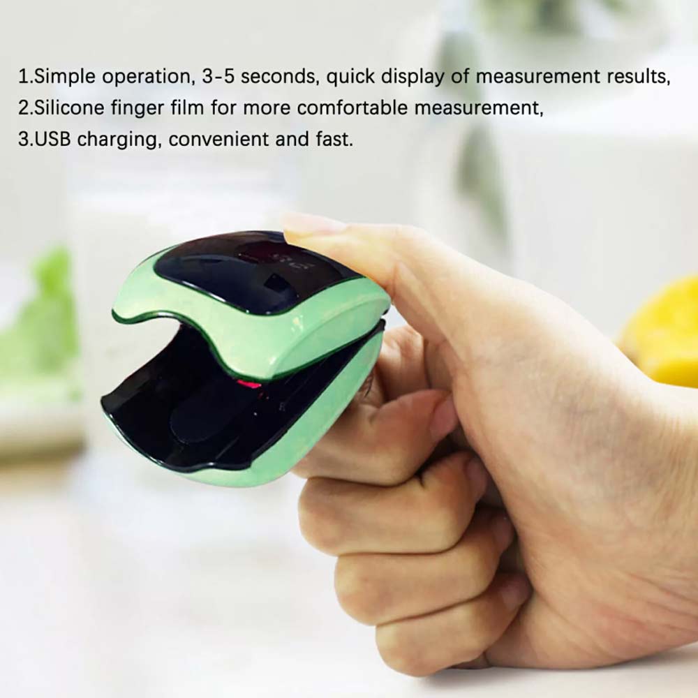 OLED Finger Pulse Oximeter Rechargeable Blood Oxygen SpO2 Monitor Heart Rate