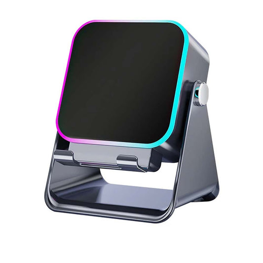 Mini Induction Speaker with Phone Stand - 5-in-1 Wireless Bluetooth Audio & Light