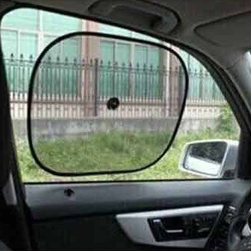 2-Piece Car Sun Shade Cover – Mesh Window Blind with Max UV Protection for Rear & Front Windows