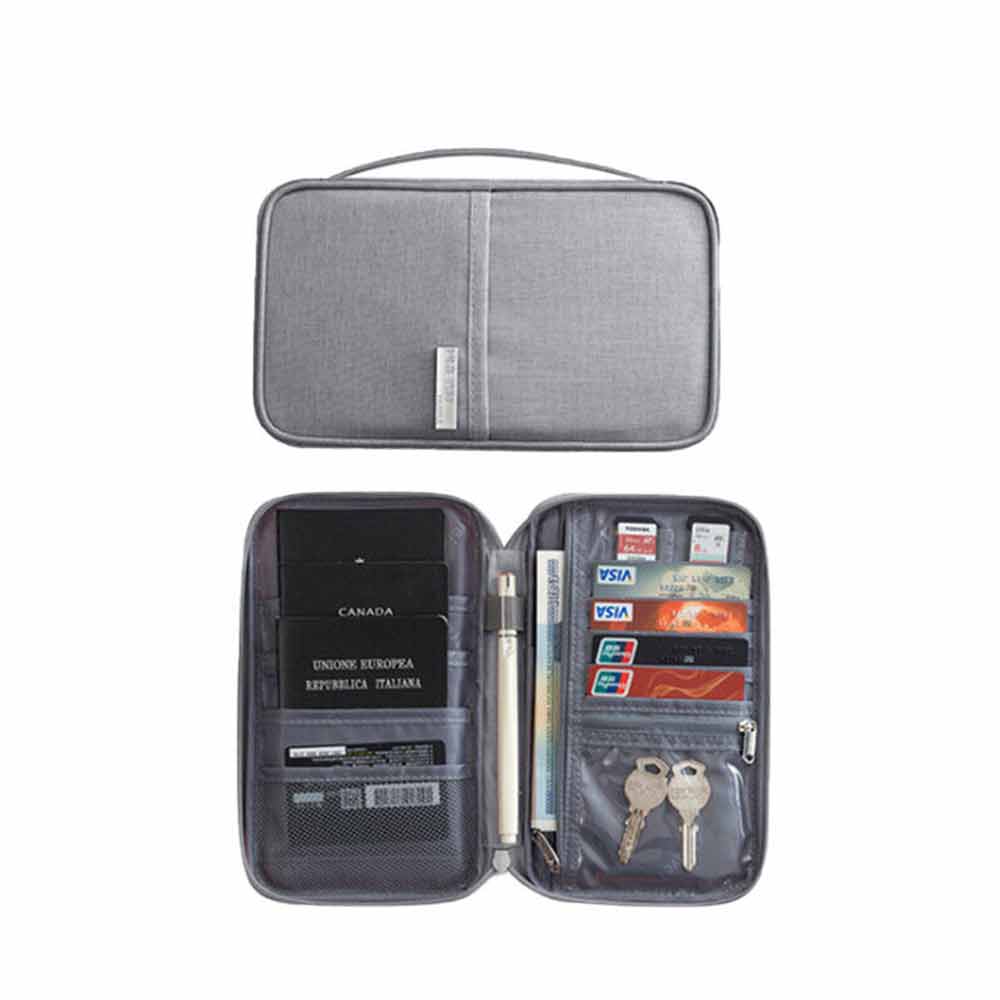 Passport Holder Travel Document Wallet Waterproof RFID Bag Family Case Organizer