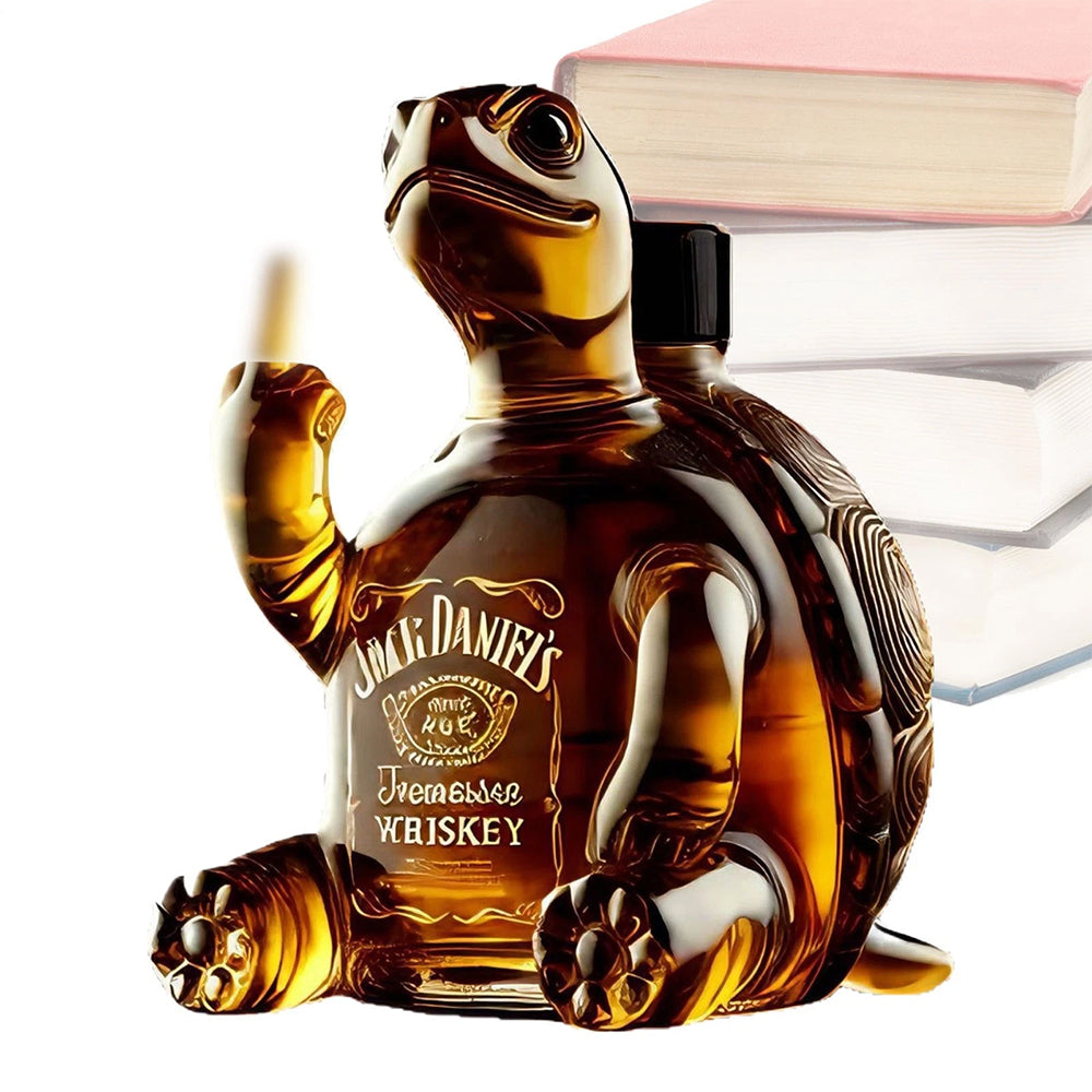 Turtle Whiskey Bottle 2025 - Unique Animal Glass Decanter Gift 350ml