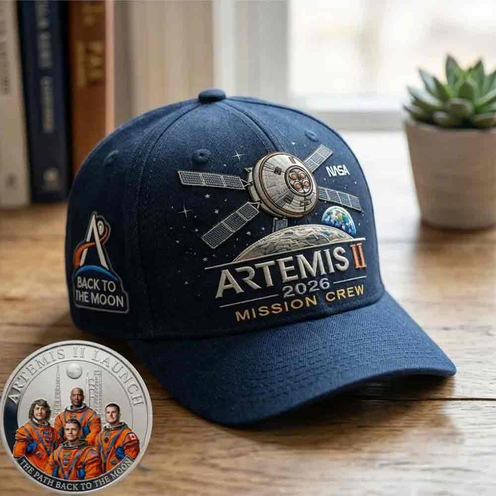 Artemis II Lunar Mission Commemorative Cap – 2026 Back to the Moon Space Hat