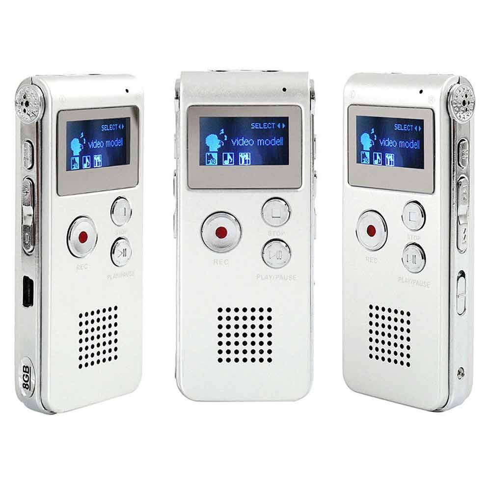 8GB Rechargeable Digital Audio/Sound/Voice Recorder Dictaphone MP3 Player RT