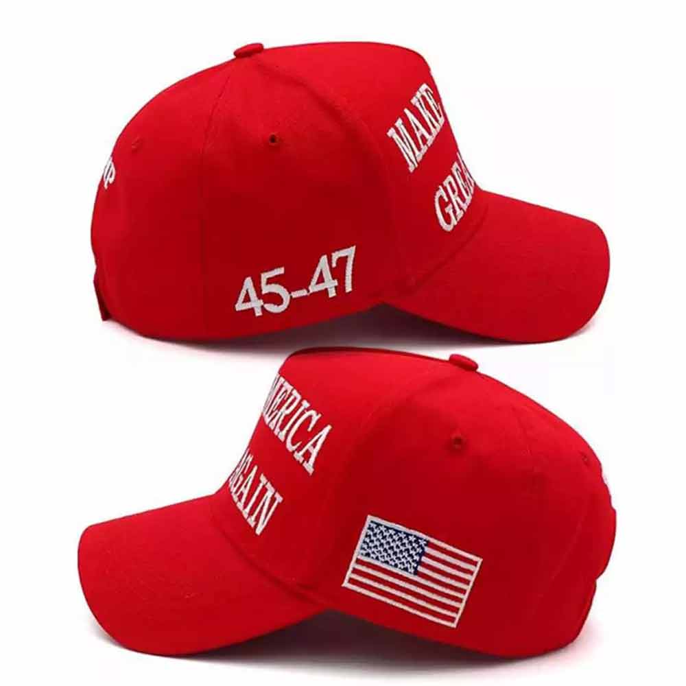 2024 MAGA RED Hat New Hot Trump 45-47 Baseball Cap Make America Great Again