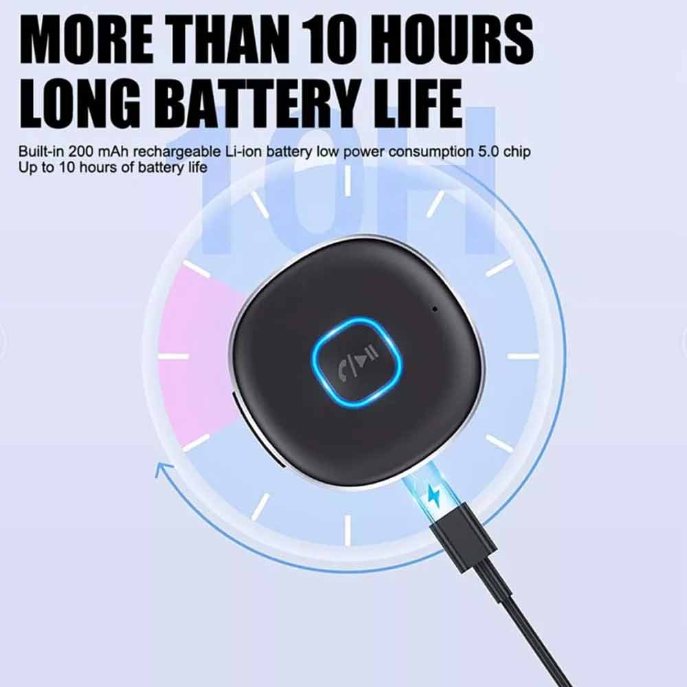 Bluetooth Receiver Call Music Receiver AUX Adapter for Car Headphone iPod