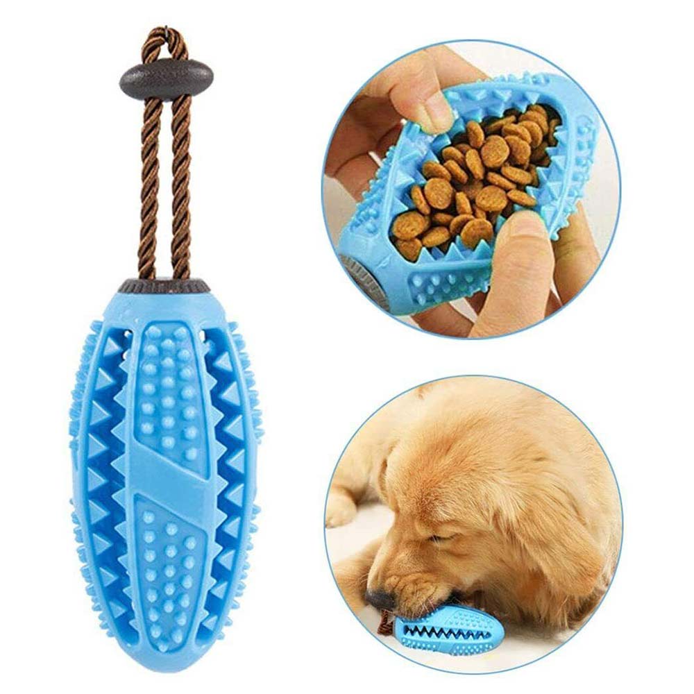Dog Treat Balls Interactive Toothbrush Chew Toys Cleaning Food Dispenser Feeder