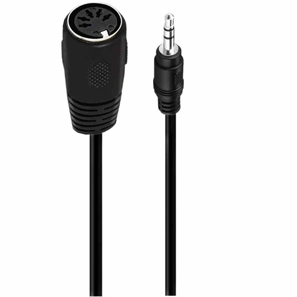 Type A TRS 3.5mm Mini Jack to MIDI 5-Pin DIN Female Adapter Cable – 0.5m