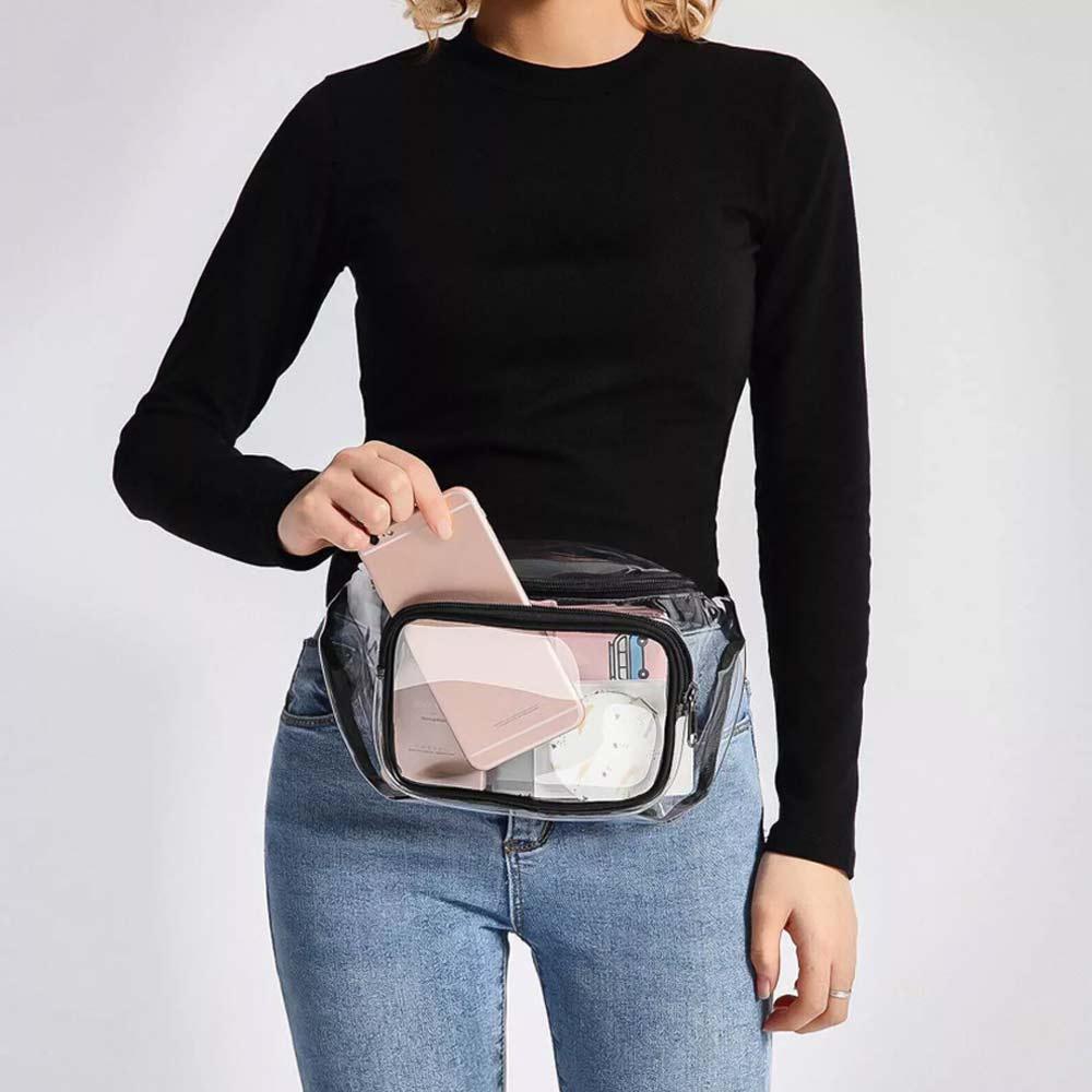 Waterproof Clear Waist Bag – Fanny Pouch for Men & Women, Outdoor Travel Pack, Adjustable