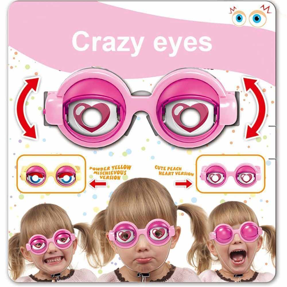 Funny Glasses Crazy Eyes Props Toy Pranks Adult Kids Party Eyewear Crazy Blink