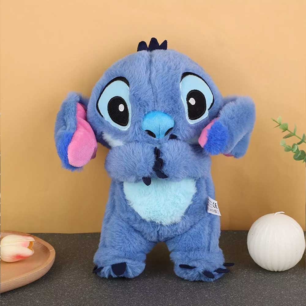 Stitch Breathing Soothing Plush Toy – Musical Anxiety Relief Doll with Calming Light for Sleep & Relaxation
