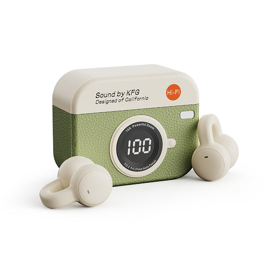 Wireless Clip-On Earbuds – Open Ear Bluetooth Headset for iPhone & Android