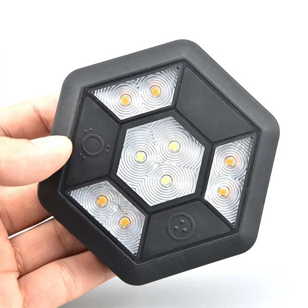 360° Rotating LED Magnetic Car Warning Light - Rechargeable Flashing Safety Beacon