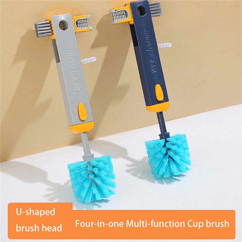 4 IN 1 Bottle Gap Cleaner Brush Cup Cleaning Brush Water Bottles Cleaning Tool