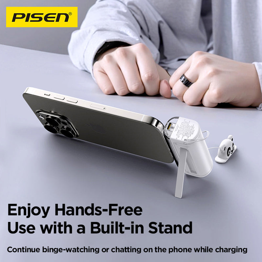 Pisen 22.5W Mini 5000mAh Cable-Free Power Bank – Tiny Fast Charger, CCC Certified