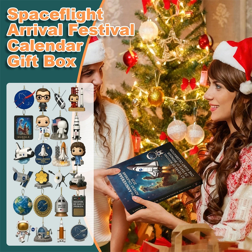 2025 NASA Space Adventure Advent Calendar - 2D Acrylic Pendant Countdown