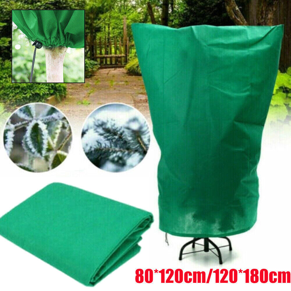 Frost Freeze Protection Bag for Garden Plants Covers Shrub Bag Reusable Green