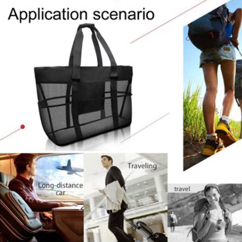 Swimming Beach Bag Swimwear Mesh Storage Bag Large Mesh Storage Bag